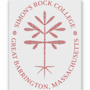 Adesivo Decal de Selo Vermelho de Vinilo Retangular