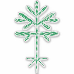 Adesivo Decal de vinilo com faixa verde