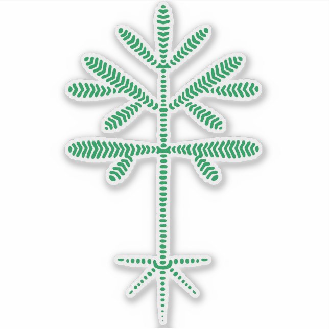 Adesivo Decal de vinilo com faixa verde (Frente)