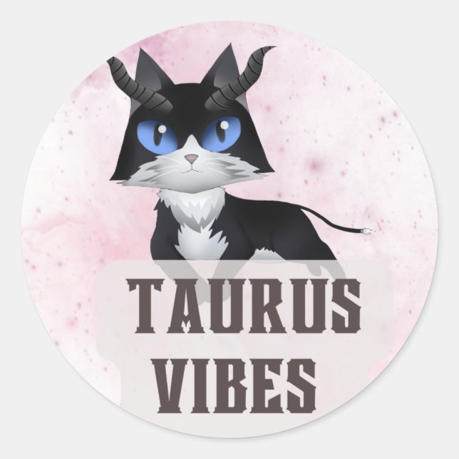 Adesivo decal Taurus Zodiac para amantes da astrologia (Frente)