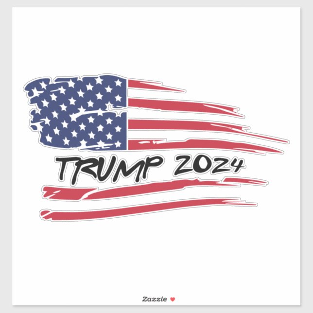 Adesivo Decal Trump 2024 (Folha)