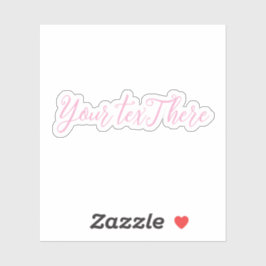 Adesivo Decalais de Vinil de Texto Personalizado - Crie su