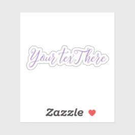 Adesivo Decalais de Vinil de Texto Personalizado - Crie su