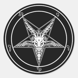 Adesivo Decalques do estilo antigo de Baphomet - 3
