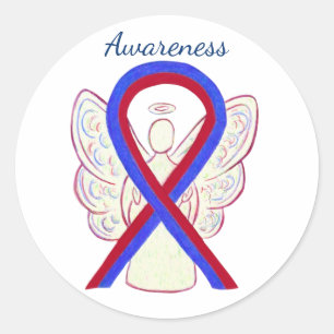 Adesivo Decano do Angel Sticker de Fita Vermelha e Azul
