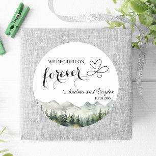 Adesivo Decidimos o casamento eterno