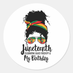 Adesivo Décima Junta Celebrando a Liberdade Negra Meu Aniv