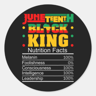 Adesivo Décima Junta de Black King Nutritional Facts Orgul