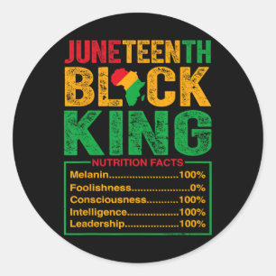 Adesivo Décima Junta de Black King Nutritional Facts Orgul