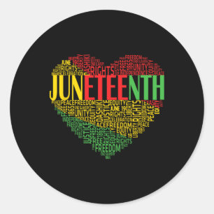 Adesivo Décima Junta de Heart American African Freedom Bla