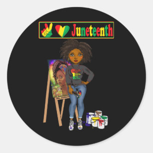 Adesivo Décima Junta de Mulheres Negras Melanin Peace Love