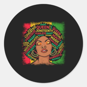 Adesivo Décima Junta Melanina Black Queen African American