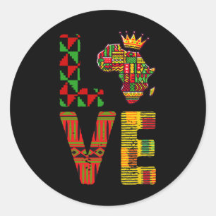 Adesivo Décima Sétima África Mapa da História Negra Mulher