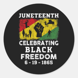Adesivo Décima Sétima Celebração da Liberdade Negra Moedas