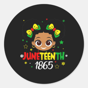 Adesivo Décima Sétima Celebrando 1865 Meninas Negras Cute
