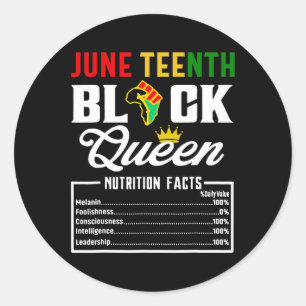 Adesivo Décima Sétima Mulher Negra Rainha Negra Fatos Nutr