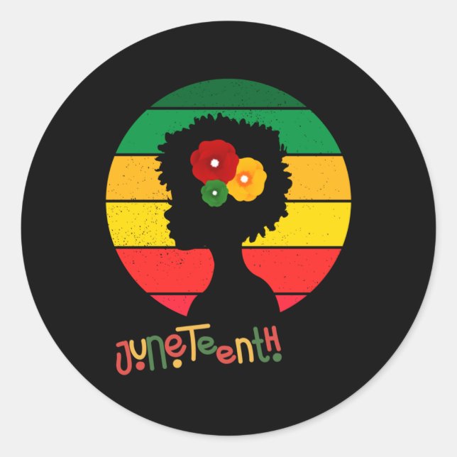 Adesivo Décima Sétima Rainha Afro Eu Sou Uma História Negr (Frente)