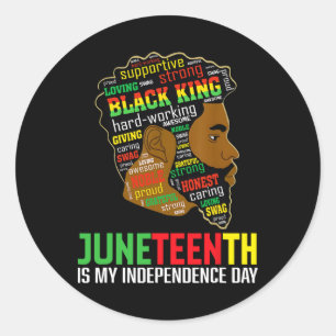 Adesivo Décimo De Junho É Meu Dia De Independência Rei Neg