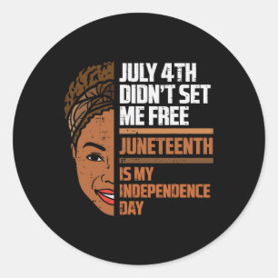 Adesivo Décimo De Junho É Minha Independência Mulher Negra