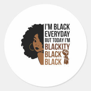 Adesivo Décimo de Junho sou negra negra afro africana A