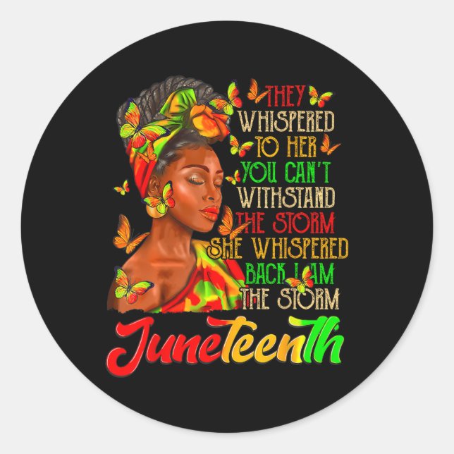 Adesivo Décimo Junho Eu Sou A Tempestade Mulheres Negras H (Frente)