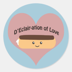 Adesivo D'eclair-ation do amor