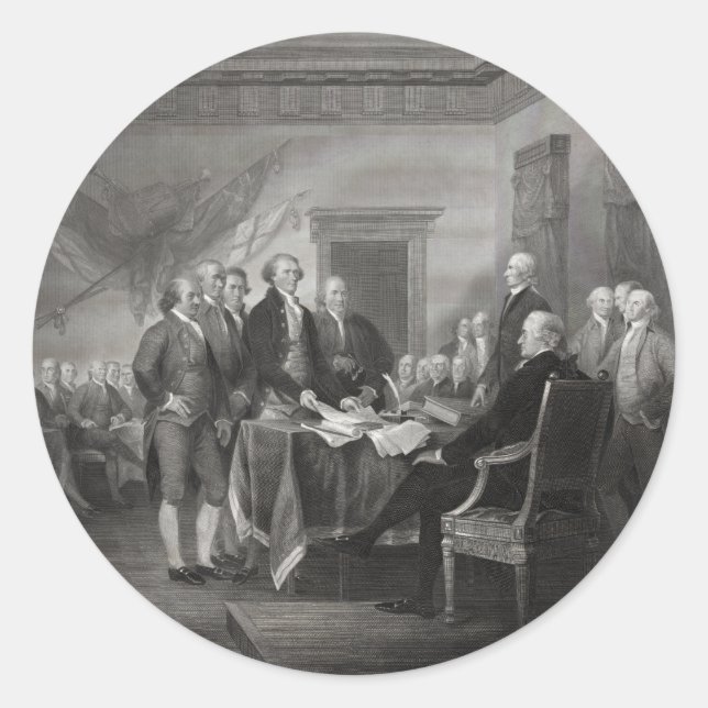 Adesivo Declaração de independência (Frente)