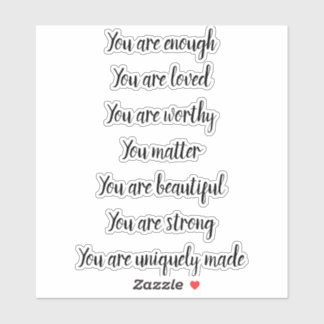 Adesivo Declarações de afirmação