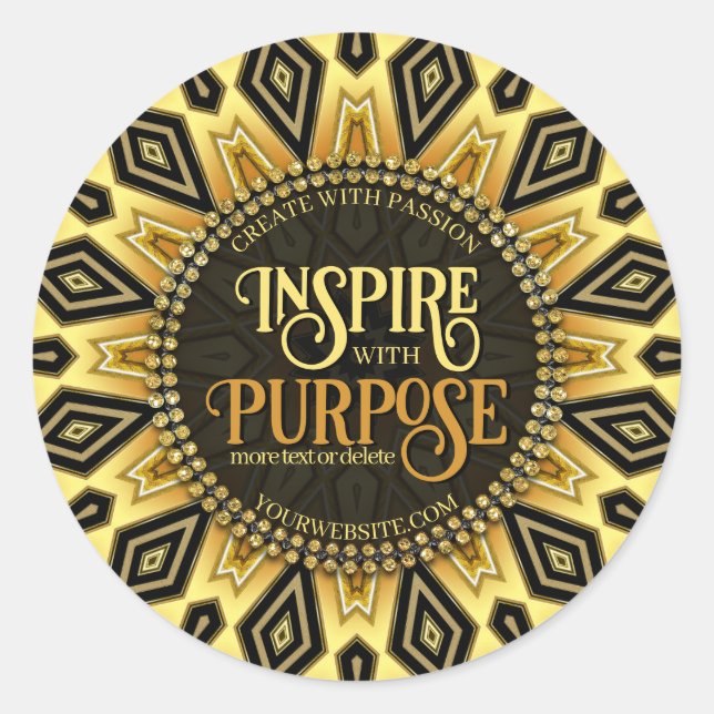 Adesivo Deco de Arte Amarela Laranja Preto (Frente)