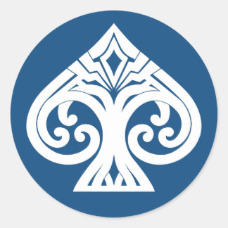 Adesivo Deco de Arte Sem Bordas Transparente Ás de Espadas