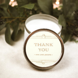 Adesivo Deco Moderno | Casamento Dourado Elegante de Ivory