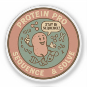 Adesivo Decodifique Proteínas como uma Sequência Pro & Res