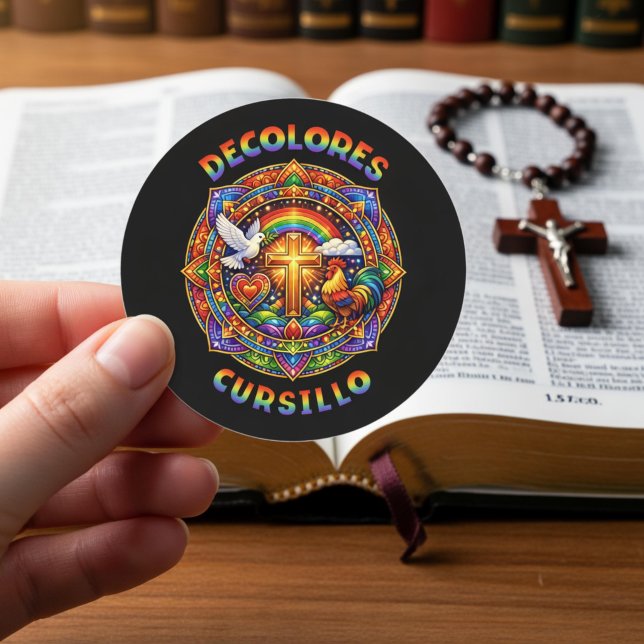 Adesivo DeColores Cursillo Cruz Pombo Mandala (Criador carregado)