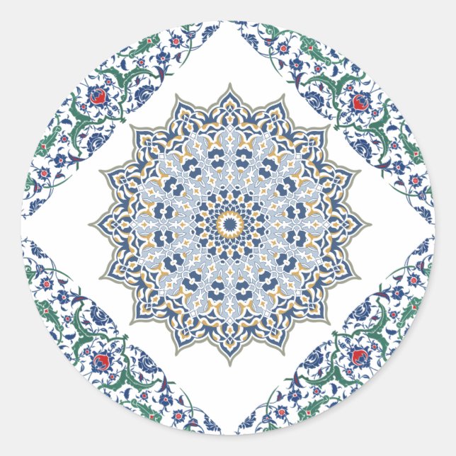 Adesivo Decoração Árabe Persa Oriental Turca Arabesco (Frente)