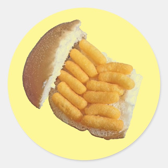 Adesivo Decoração Brilhante de Puff Cheesy (Frente)
