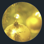 Adesivo Decoração da Árvore de Férias Dourada<br><div class="desc">Decoração da Árvore de Férias Dourada</div>