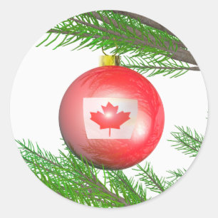 Adesivo Decoração de Árvore de Natal Canadense