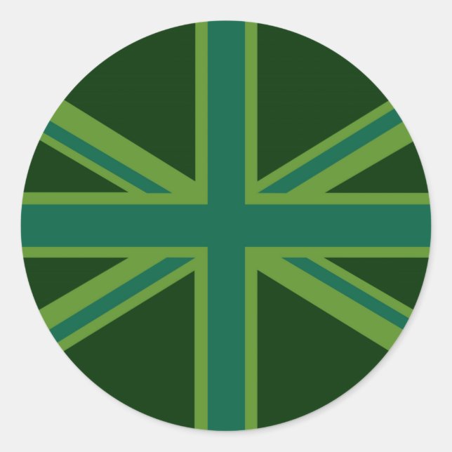 Adesivo Decoração de bandeira da União Verde (Frente)
