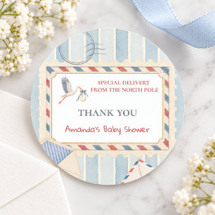Adesivo Decoração de Chuvada de Bebê Entrega Especial do P