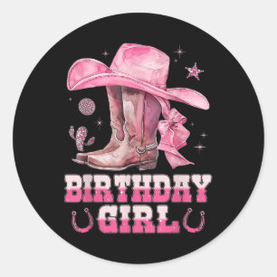 Adesivo Decoração de festa de aniversário de cowgirl weste
