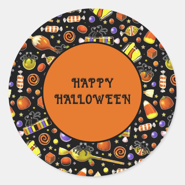 Adesivo Decoração de Festa de Halloween (Frente)