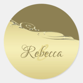 Adesivo Decoração de ouro de luxo em ouro militar