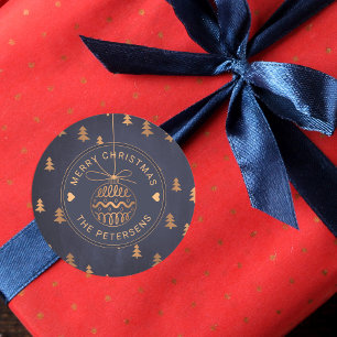 Adesivo Decoração Dourado cor-de-rosa da árvore no Feli