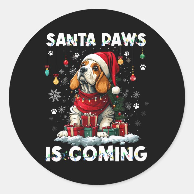 Adesivo Decorações das árvores de Natal D de Cães Australi (Frente)