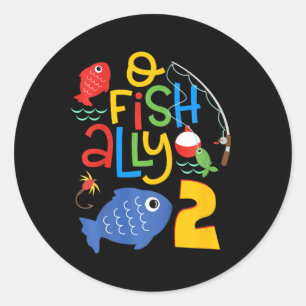Adesivo Decorações de Aniversário de Dois Anos O-fish-ialm