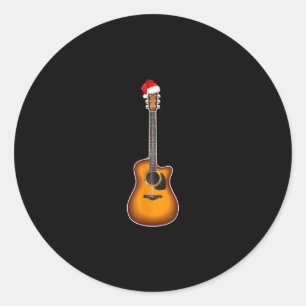 Adesivo Decorações de Natal do Guitar Santa Hat