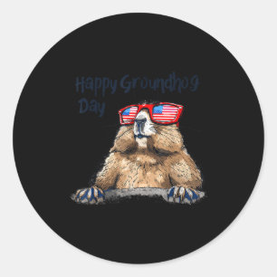 Adesivo Decorações Engraçadas do Dia do Groundhog 2025 Dia