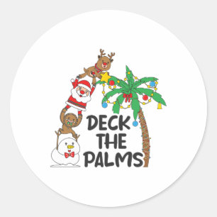 Adesivo Decore A Palmeira Natal Em Julho Xmas Homens Mulhe