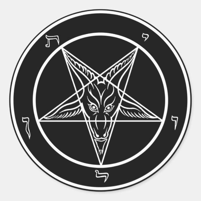 Adesivo Decretos do Baphomet (Frente)