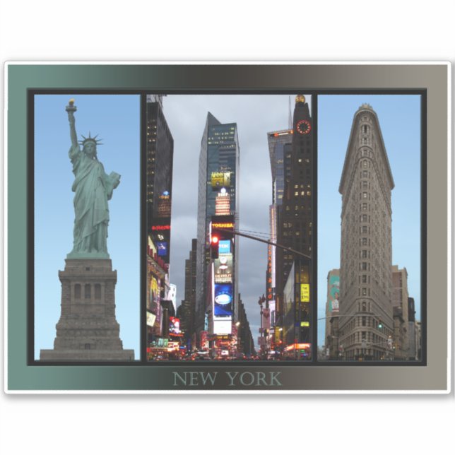 Adesivo Decretos Personalizados NYC do New York Art Sticke (Frente)
